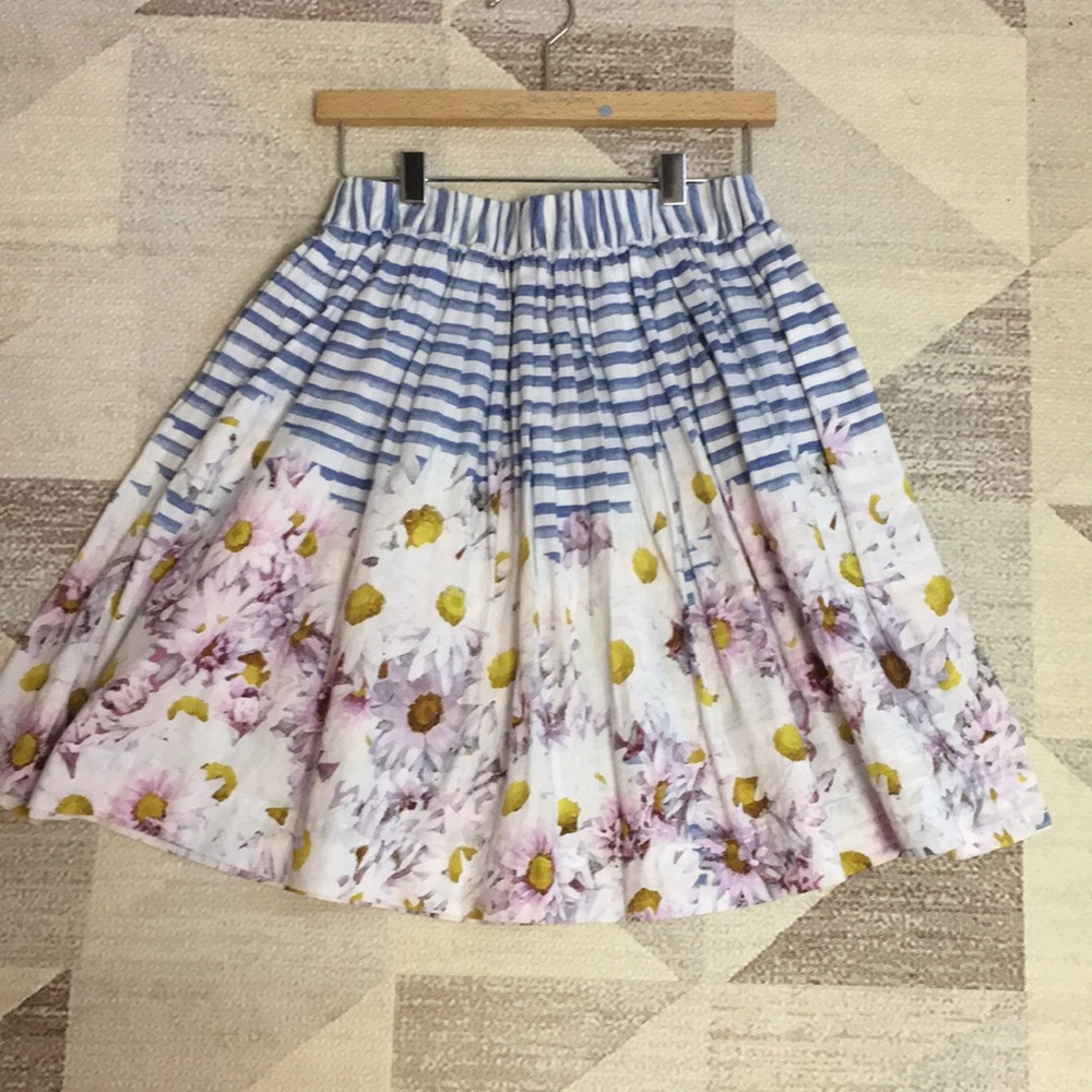 Daisy/Striped Skirt